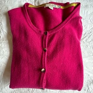 BODEN CASHMERE cardigan, L. Fuchsia pink, very warm and perfect for layering